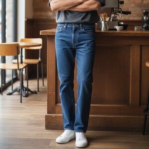 Levi’s 505 Regular Fit Straight Leg Jeans Men’s 32x31 Medium Wash Denim EUC